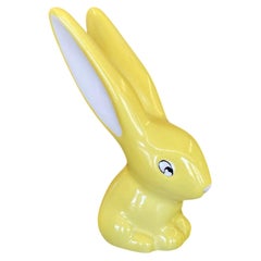 Vintage Mid-Century Yellow Porcelain Bunny Figurine by Villeroy & Boch, Germany.