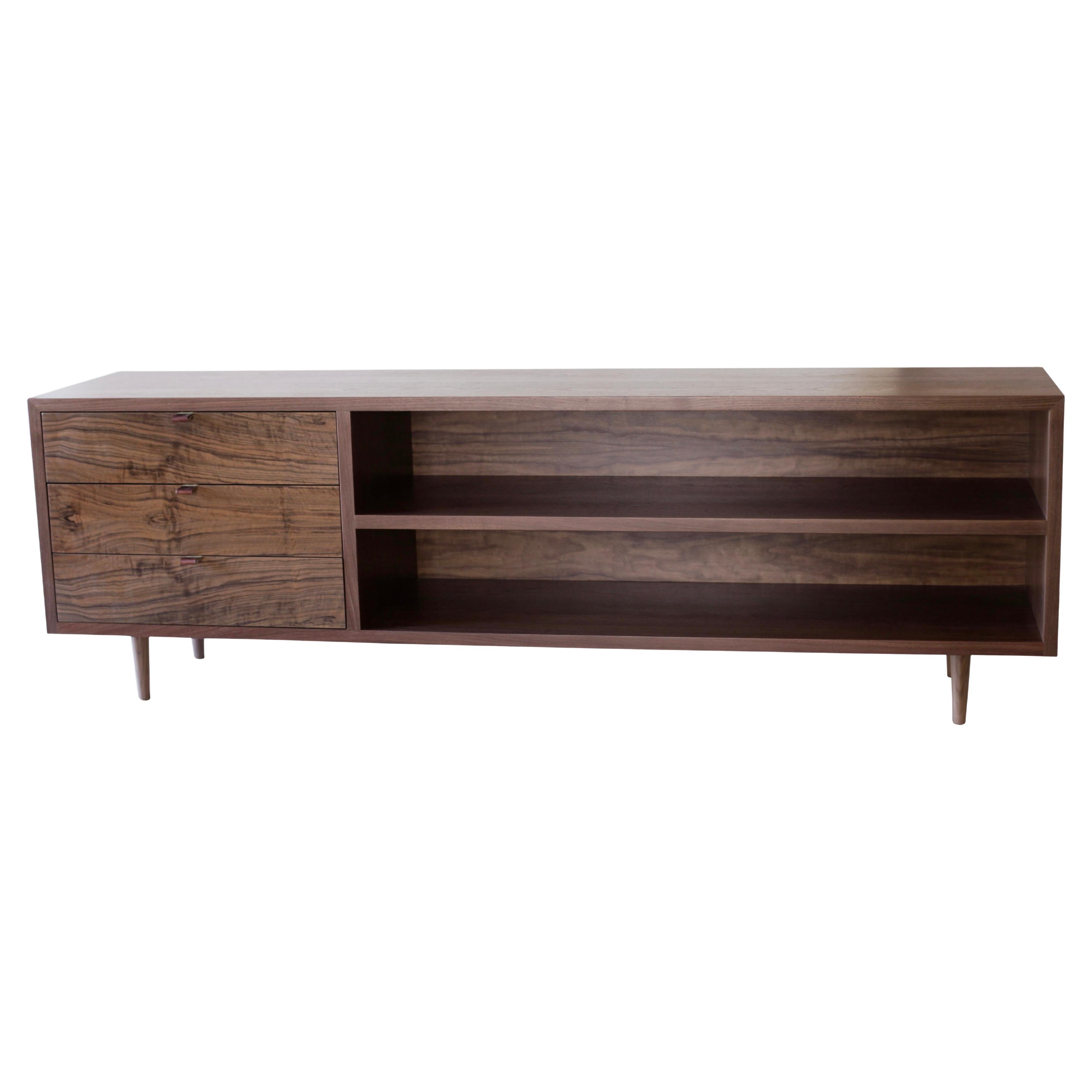 Mid-Century Inspired Walnut Sideboard / Credenza by Boyd & Allister  For Sale