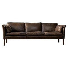 Vintage Mid-Century Modern Leather Cromwell Sofa by Arne Norell, 1960s