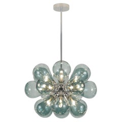 Cintola Maxi Pendant in Polished Aluminium with Smoke Grey Glass by Tom Kirk