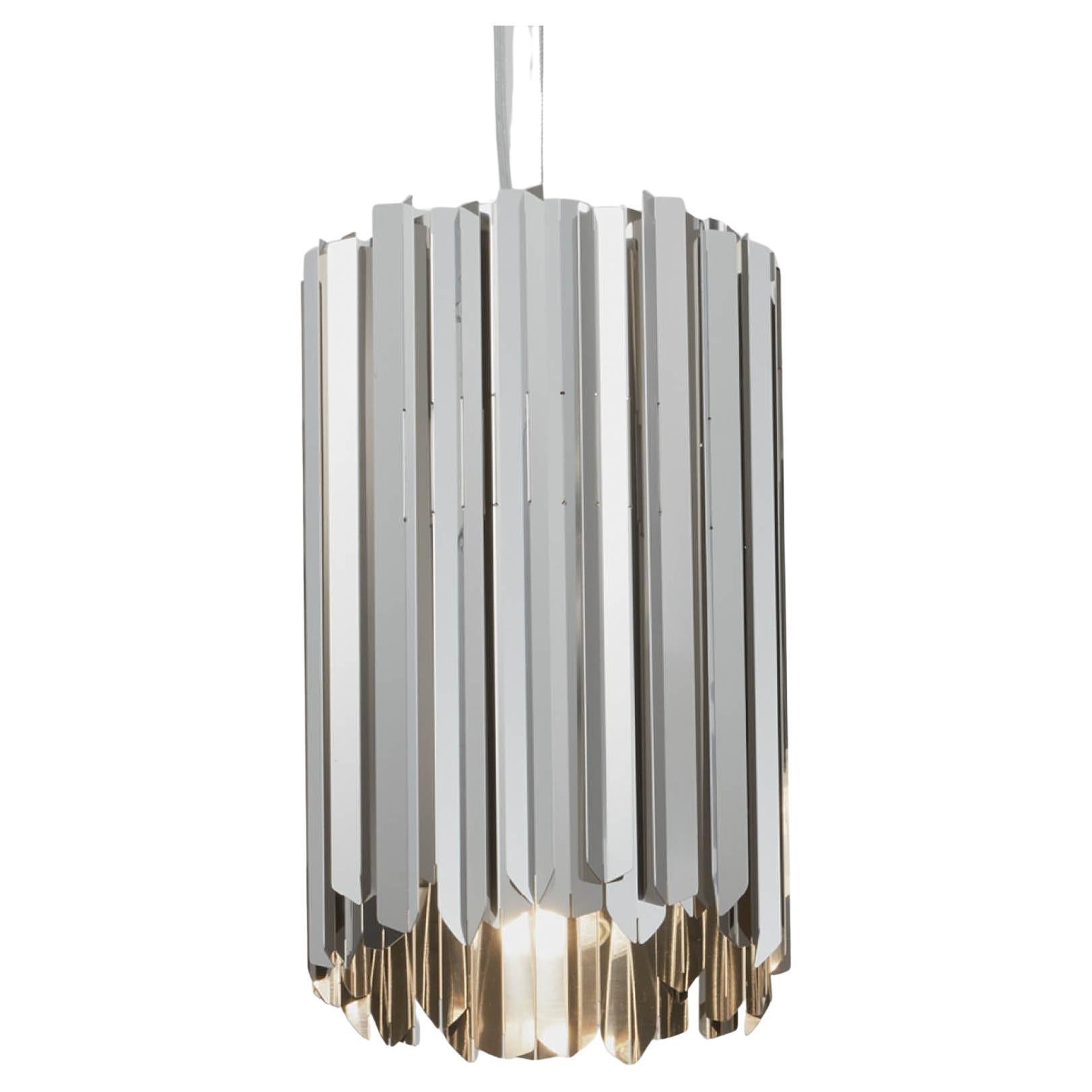 Pendentif Facet en acier inoxydable poli, homologué UL par Tom Kirk