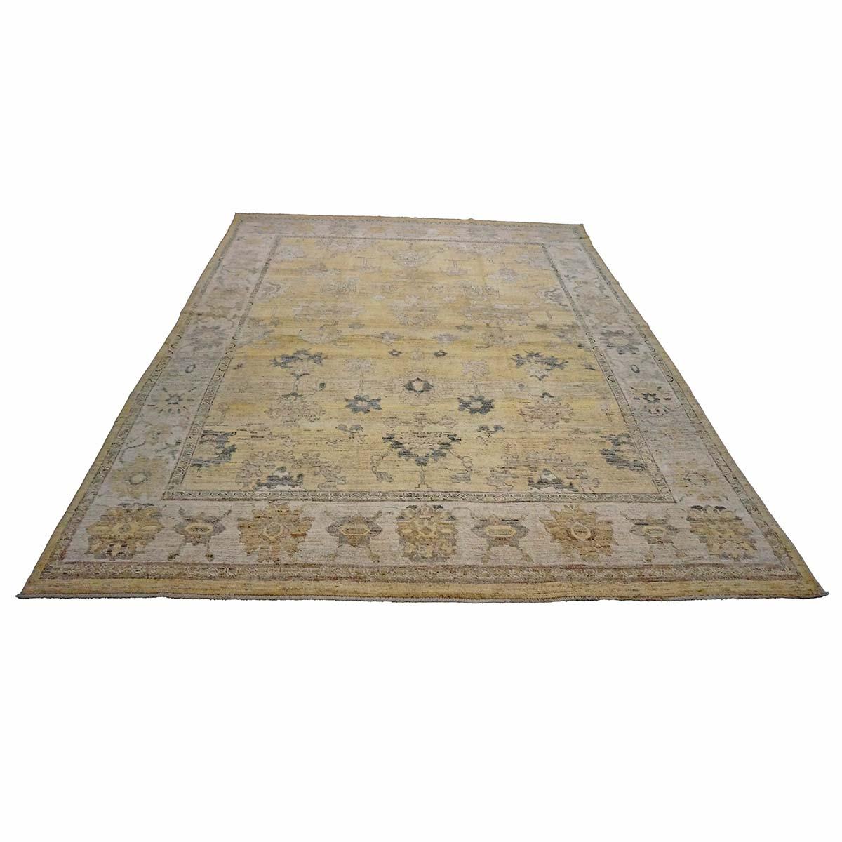   Ashly Fine Rugs presents a 21st-century Turkish Oushak 10X13 Handmade Area Rug. Oushak weavings began in a location just south of Istanbul, in a region that was to become the rugs namesake, Oushak. Although nomads first produced the rugs for
