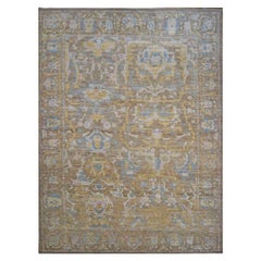 Persian Sultanabad Masters Collection 12 x 15 Brown, Light Blue, Gold Persian Sultanabad Masters Collection 12 x 15 Brown, Light Blue, Gold