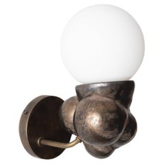Applique bubbly Botryoidal moderne en céramique organique en bronze de Forma Rosa Studio