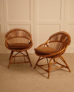 Bamboo armchairs