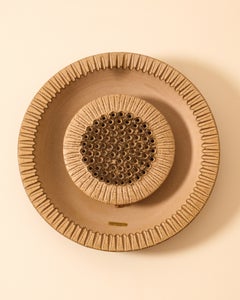 Large danish ceramic wall sconce