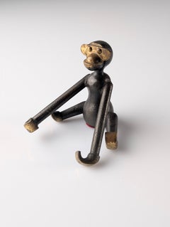 Kay Bojesen Mid-Century Unreleased Bronze Monkey, Denmark, 1950s