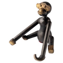 Kay Bojesen Mid-Century Unreleased Bronze Monkey, Denmark, 1950s
