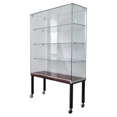 Vintage Display Shelf with Wheels by Goppion Milano, 1970s
