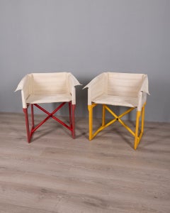 Pair of Folding Chairs, Model 4820, by Masayuki Matsukaze for Kartell, 1970s