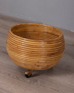 Vintage 1960s Italian design bamboo plant stand