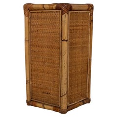 Porte-parapluies vintage en bambou, design italien des années 1960