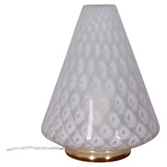 Lampe de table vintage des années 70 en verre de Murano, design italien