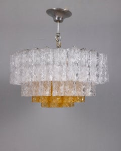 Lustre suspendu vintage des années 1960 en verre de Murano, design italien