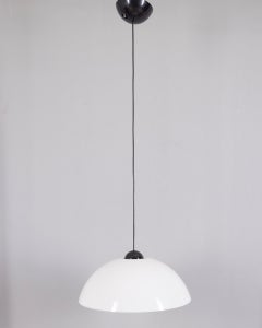 Suspension vintage en plastique des années 1980, signée Martinelli Luce
