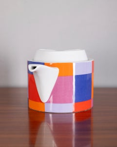 Vintage 1970s Ceramic Teapot by Ceramiche Pozzi, Compact Series