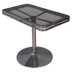 Vintage 1970s Metal and Glass Coffee Table by Allegri Parma