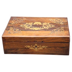 19th century marquetry French Jewelery box ca 1870