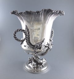 George IV Sterling Silver Wine Cooler, London 1827, Benjamin Smith II