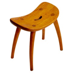 Pine stool designed by Torsten Claesson in the 40's, Sweden. 