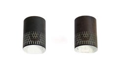 Hans Bergström pair of Copper wall lamps for Ateljé Lyktan circa 1960.