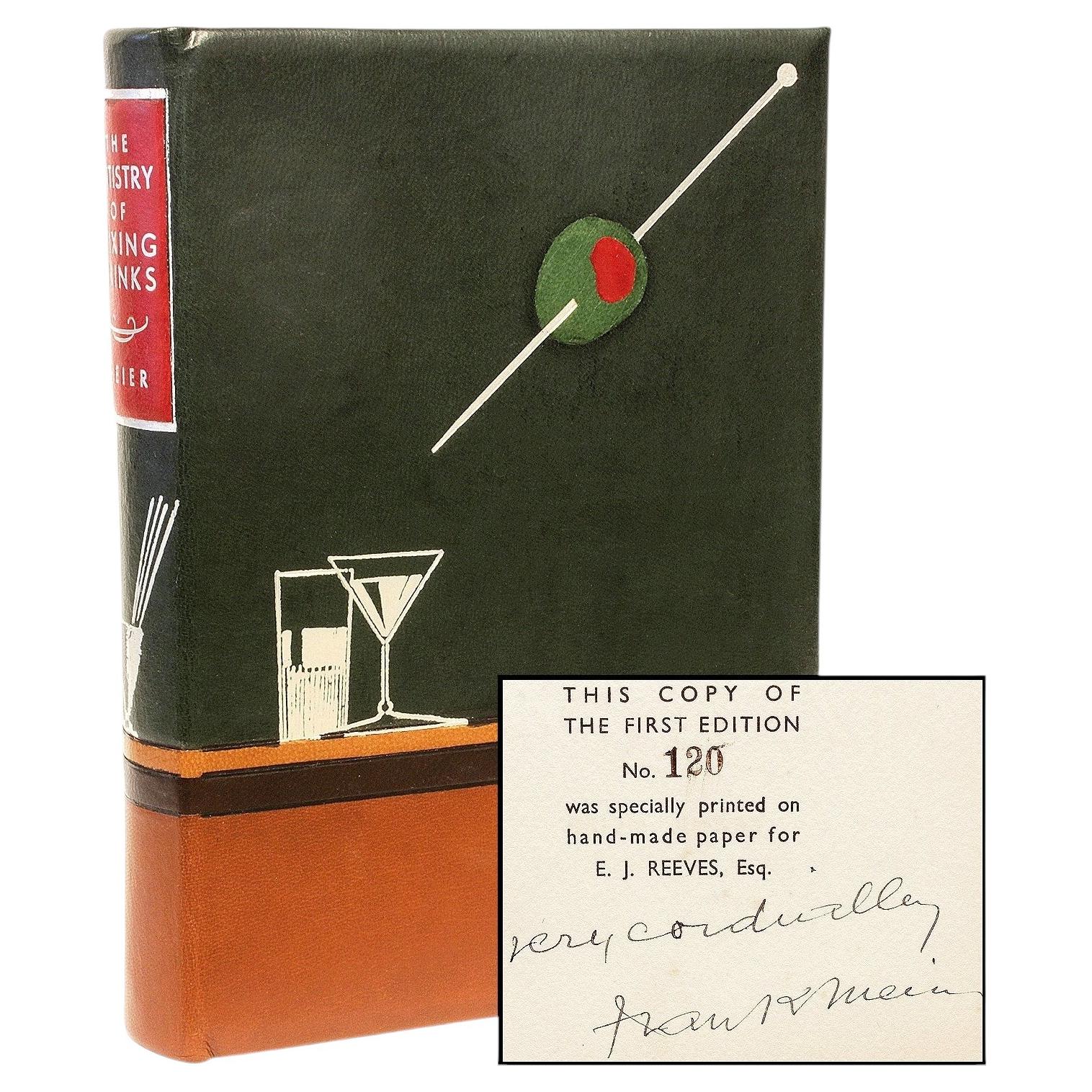 Frank MEIER. L'arte di preparare i cocktail. 1936 PRIMA EDIZIONE FIRMATA IN EDIZIONE LIMITATA in vendita