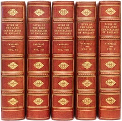 John Lord Campbell. Le vite dei Lord Cancellieri. 10 VOLUMI - 1874