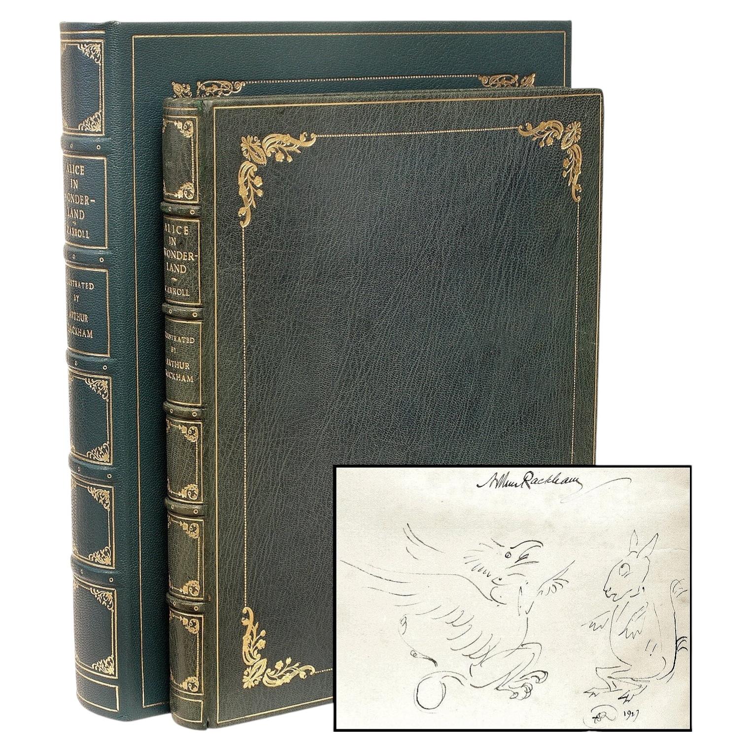 DODGSON - Carroll. Alice in Wonderland. SIGNED WITH ORIGINAL DRAWINGS BY RACKHAM