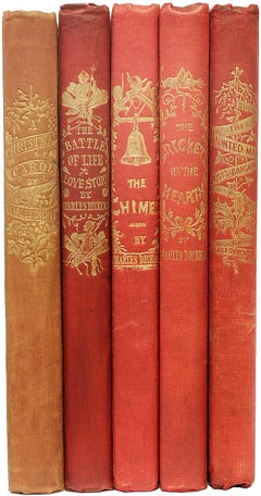 DICKENS. A Christmas Carol. 1ST ED 1ST ISSUE - 1843 ALL 5 VOLS IN ORIGINAL CLOTH