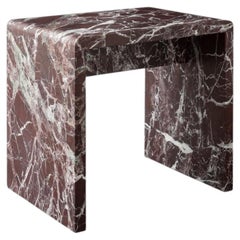 Japanese Jointed Marble Sculptural Stool / Side Table