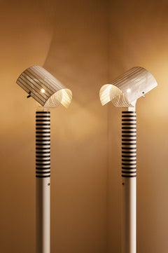 Mario Botta Pair of “Shogun” Floor Lamps for Artemide, Italy, 1980s