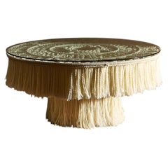 Sculptural Rope and Glass Dining Table, Italy, 1970s