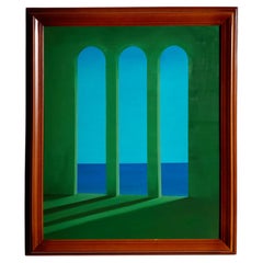 “Infinity and Beyond” Acrylic Painting, Italy, 1980s