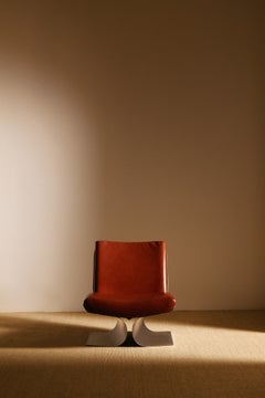 Xavier Féal Pair of Lounge Chairs, France, 1970s