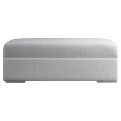 Arthur Upholstered Ottoman Module with Storage in Beechwood – Versatile Seating