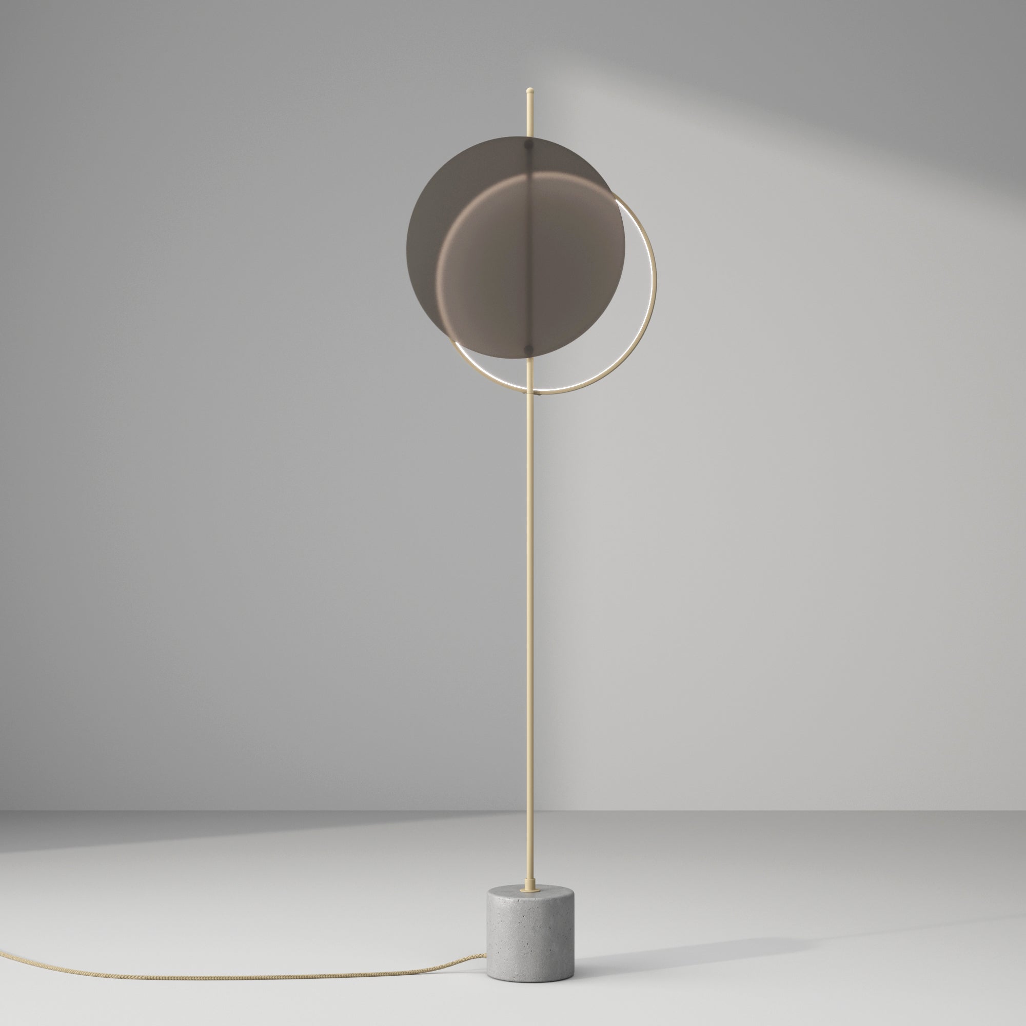 Stylish Minimalistic Contemporary Floor Lamp Glass Edition For Sale