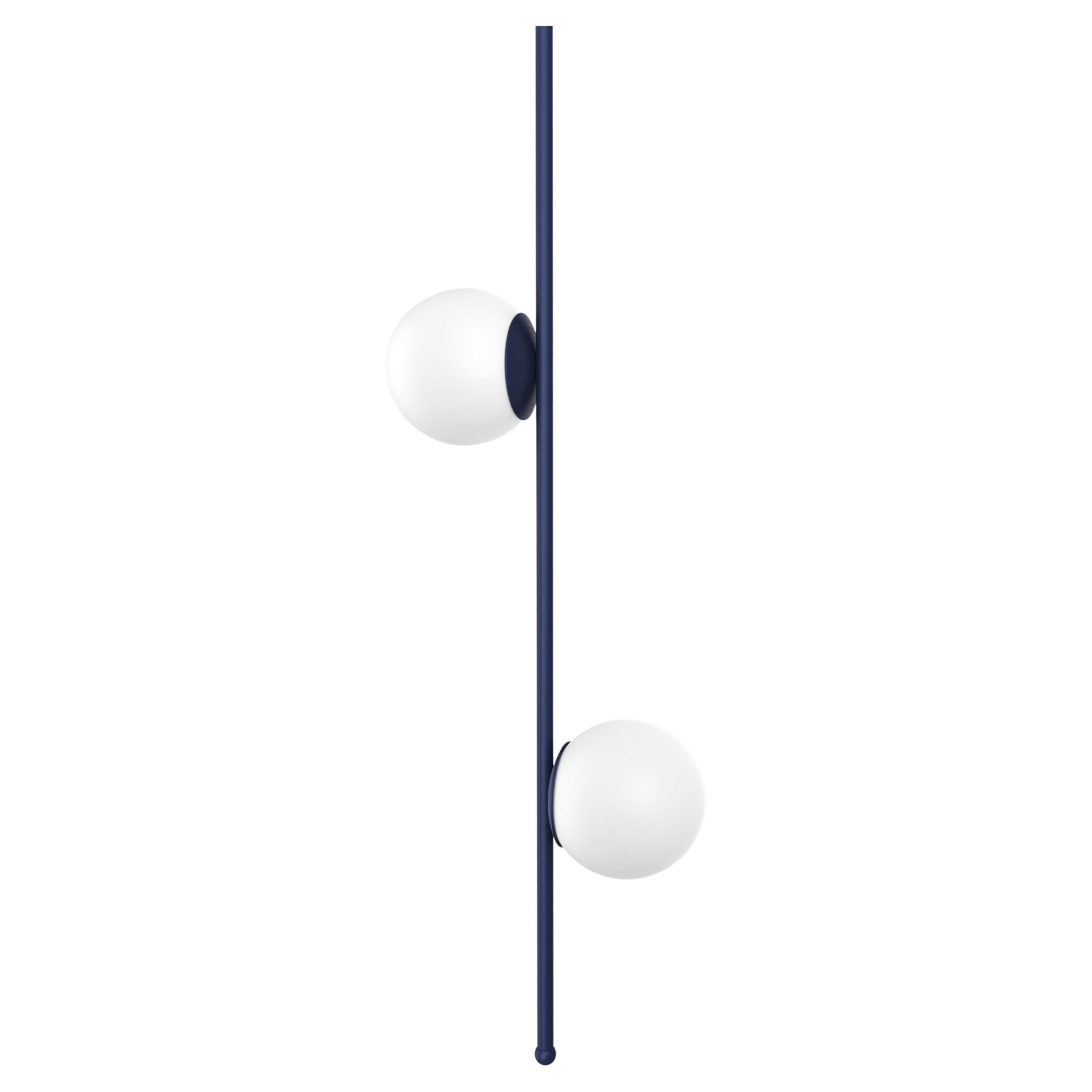 Scandinavian Pendant Lamp “Bubble”, Modern Steel Lighting, Glass Sphere Edition