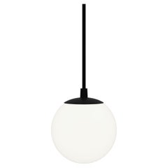 Modern minimalistic pendant lighting "Perlyna - small", one glass sphere 110mm 