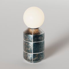 Lampe de bureau artisanale en céramique poterie faite à la main