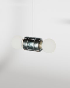 Pendant organic modern ceramic Lamp mid-century brutalist wabi sabi lighting
