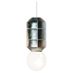 Pendant big organic modern ceramic Lamp mid-century brutalist wabi sabi lighting