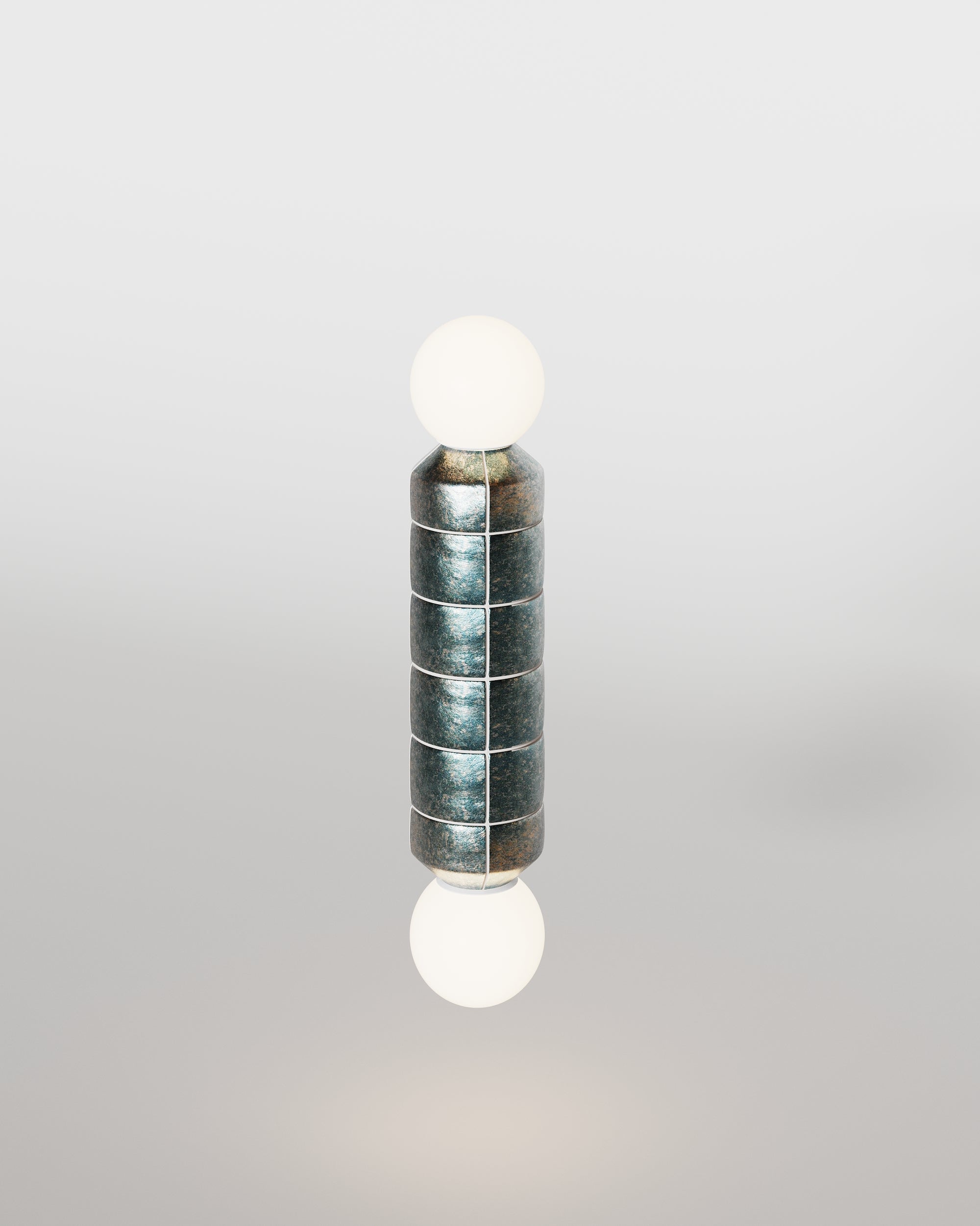 Medium wall organic modern ceramic Lamp mid-century brutalist wabi sabi lighting For Sale
