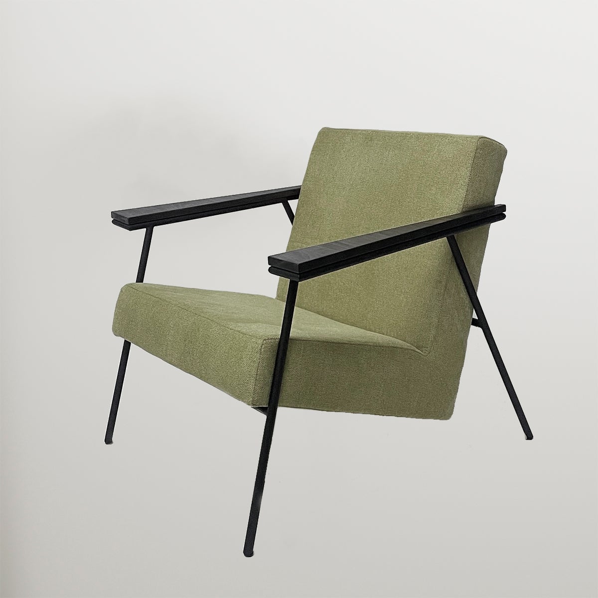 Sessel Holzverkleidung 1980er Jahre Jugendmöbel Mitte des Jahrhunderts Lounge Contemporary  im Angebot