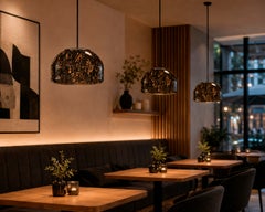 Black marble Blown Glass Pendant Light Modern Minimalist Hanging Lamp