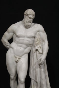 Hercules in white marble