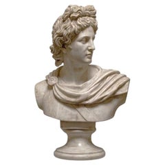 Buste d'Apollon en marbre