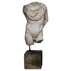 Antique Torso in white marble