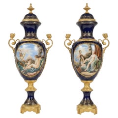 Pair of Sèvres vases
