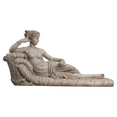 Large Paolina sculpture in marble after Canova