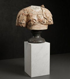 Headless bust in Portuguese pink marble